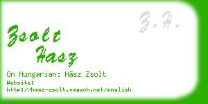 zsolt hasz business card